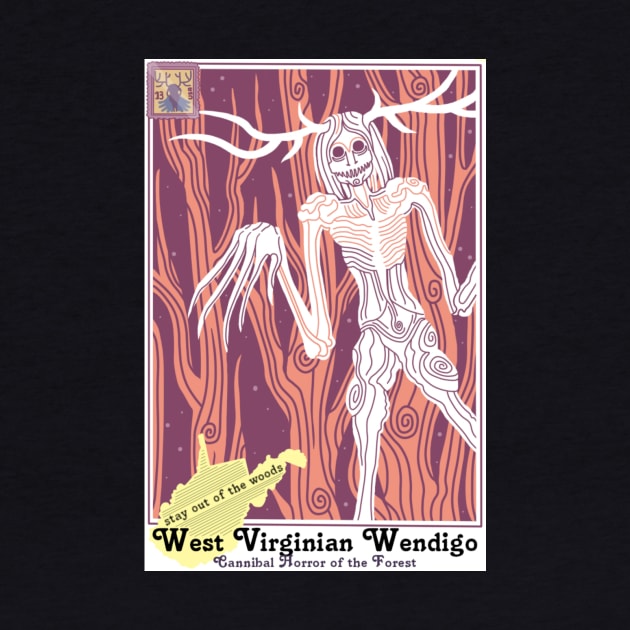 Wendigo Postcard Image by Ballyraven